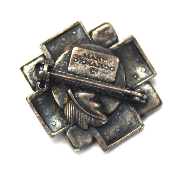 SOLD  Mary Demarco Jeweled Pin - Picture 3 of 3